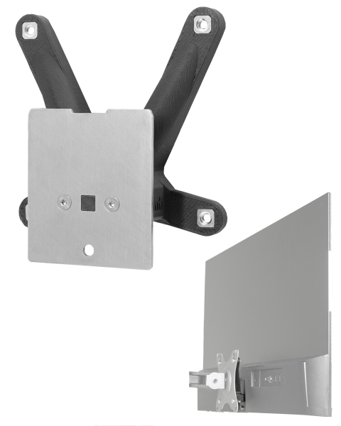VESA adapter compatible with HP monitors (M27h, M24h) - 75x75mm