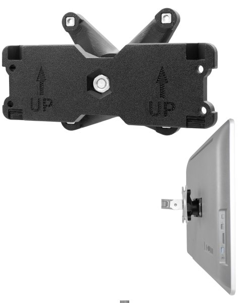 VESA Adapter compatible with Acer Aspire monitor (Z3-710 & Z3-715) - 75x75mm