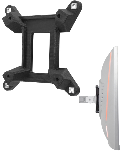 VESA adapter for MSI Optix monitor (MAG240VC, MAG24C, MAG270CR, MAG270VC, MAG271VCR, MAG27C, MAG27CQ) - 100x100 mm