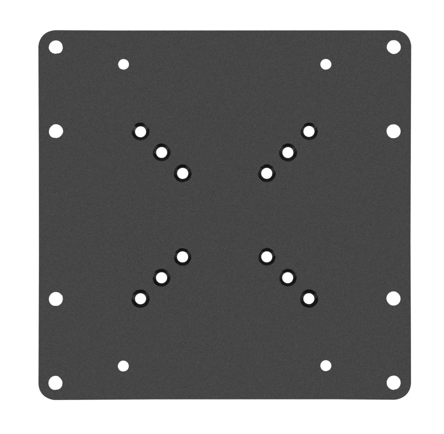 Universal VESA adapter plate, VESA mount, monitor adapter expandable from 50x50 to 200x200 - Extreme load capacity up to 30kg - for TV and monitor up to 42"