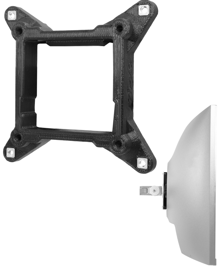 VESA adapter for MSI Optix monitor (G271C-E2, G271CP E2, G271CQP E2, G271CQR E2, G271C, G271CP, G271CQP, G274, G274R, G274RW, G321C, G321CQP) - 100x100 mm